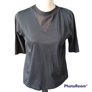 NIKE Black Athletic Top with Mesh Size Small